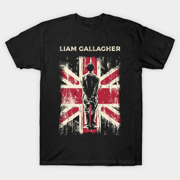 Vintage Distrassed Liam Gallagher T-Shirt by Yopi